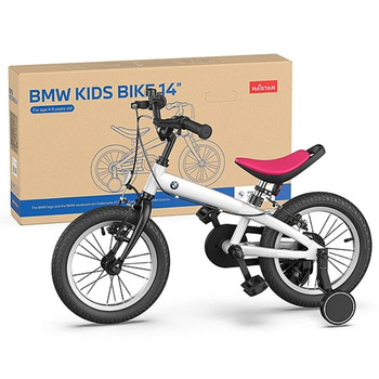 Велосипед двухколесный Rastar BMW, со вспомогательными колесами, 4+, до 45 кг, белый (RSZ1405PW/36671) - Pampik - 6