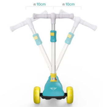 Самокат Rastar LED Mini 3+, до 50 кг, жовтий-блакитний (83700/36672) - Pampik - 3