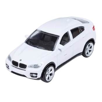 Машинка Rastar BMW X6, метал, 11 см, білий (33700/33190) - Pampik