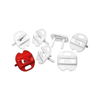 Захист розеток Reer та ключ, 6 шт., білий (29010/15253) - Pampik