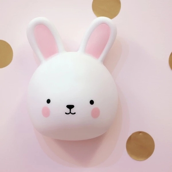 Ночник светодиодный Reer LumiLu Зайчик, 9.1х6.8х12.3 см, белый (52200/33155) - Pampik - 3