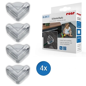 Защита углов универсальная Reer, 4 шт., прозрачный (4904/9838) - Pampik - 2