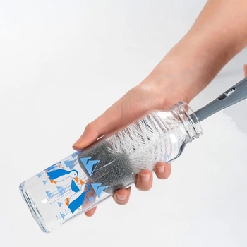 Щётка для чистки бутылочек и пустышек Reer, серый (21031/36886) - Pampik - 5