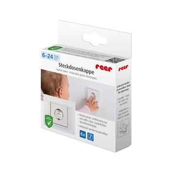 Захист розеток Reer та ключ, 6 шт., білий (29010/15253) - Pampik - 4