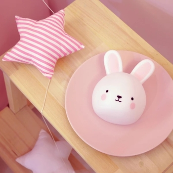 Ночник светодиодный Reer LumiLu Зайчик, 9.1х6.8х12.3 см, белый (52200/33155) - Pampik - 4