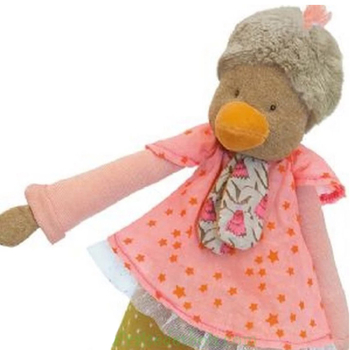 Мягкая игрушка Moulin Roty Курочка, розовый (662021/11648) - Pampik - 3