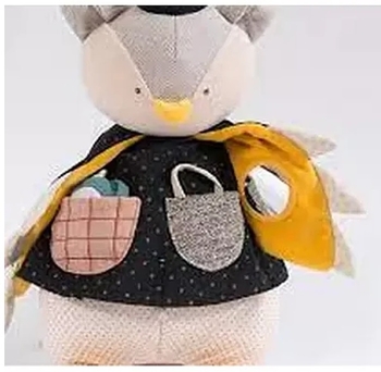 Игрушка мягкая Moulin Roty Активити Сова (664061/22179) - Pampik - 4