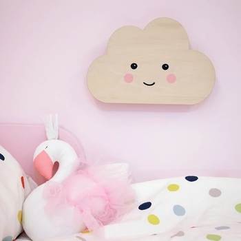 Ночник деревянный беспроводной Reer Облако, натуральный (52167/33151) - Pampik - 3