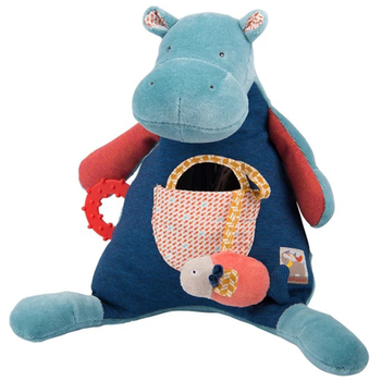 Іграшка м'яка Moulin Roty Актівіті Бегемот, синій (658078/16021) - Pampik