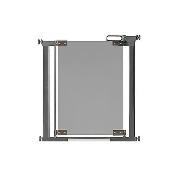 Безопасная ограда-барьер для дверей Reer + дополнительное крепление, серый (46031/23635) - Pampik