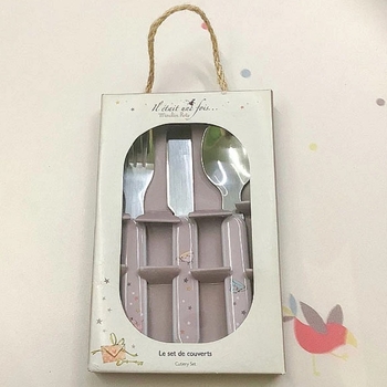 Дитячий набір столових приборів Moulin Roty, рожевий (664231/22182) - Pampik - 2