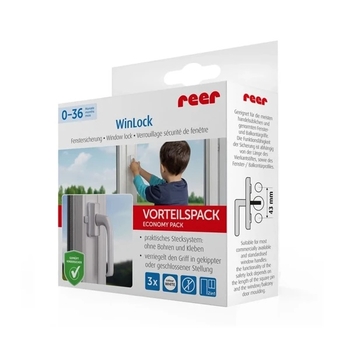 Блокатор окон Reer WinLock, 1 шт., белый (70060/30019) - Pampik