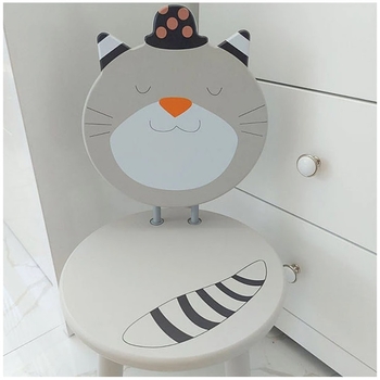 Стул Moulin Roty Кот в шляпе, 30х30x54 см, серый (627112/36756) - Pampik - 2