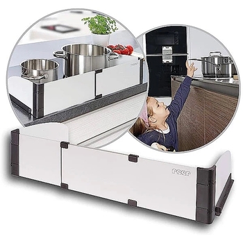 Захисний бар'єр на плиту Reer SimplySafe, білий (20030/24758) - Pampik - 4