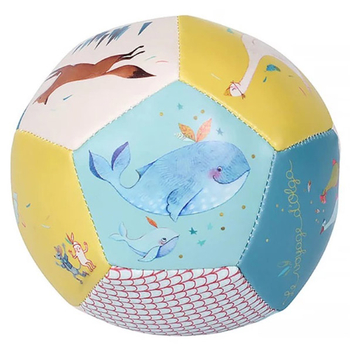 Мягкая игрушка Moulin Roty Мяч маленький (644510/7588) - Pampik - 4