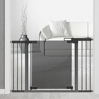 Безопасная ограда-барьер для дверей Reer + дополнительное крепление, серый (46031/23635) - Pampik - 3