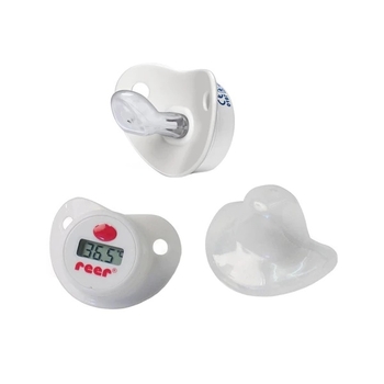 Пустушка-термометр Reer, 0-36 міс., білий (9633/24760) - Pampik