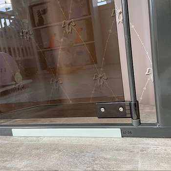 Безопасная ограда-барьер для дверей Reer + дополнительное крепление, серый (46031/23635) - Pampik - 9