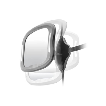 Зеркало заднего вида Reer BabyView LED с пультом, серый (86101/29993) - Pampik - 2