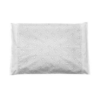 Наволочка NL Baby, 40х60 см, бело-серый (874+842/37566) - Pampik