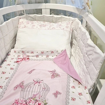 Наволочка NL Baby, 40х60 см, біло-рожевий (828+842/37597) - Pampik - 4