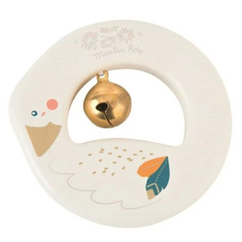 Брязкальце дерев'яне Moulin Roty, молочний (714005/28877) - Pampik