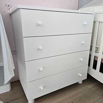 Комод NL Baby, 73x80х46 см, білий (3043/37885) - Pampik - 2