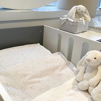 Наволочка NL Baby, 40х60 см, бело-серый (874+842/37566) - Pampik - 2