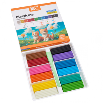 Пластилин Yes Orange Line, 240 г, 12 цветов (540689) - Pampik - 2