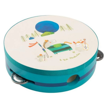 Игрушка музыкальная Moulin Roty Бубен (659328/28865) - Pampik