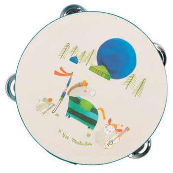 Игрушка музыкальная Moulin Roty Бубен (659328/28865) - Pampik - 2