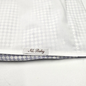 Наволочка NL Baby, 35х40 см, бело-голубой (869+842/38404) - Pampik - 3