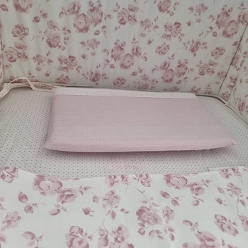 Наволочка NL Baby для латексної подушки, 21х37 см, клітинка, рожевий (803/22805) - Pampik - 2