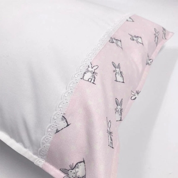 Наволочка NL Baby, 40х60 см, біло-рожевий (854+842/37041) - Pampik - 3