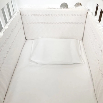 Комплект постельного белья NL Baby, 100х80 см, белый (818/27803) - Pampik - 2