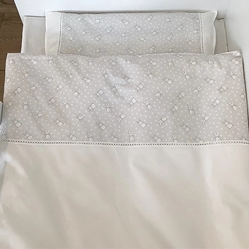 Наволочка NL Baby, 40х60 см, бело-серый (874+842/37566) - Pampik - 3