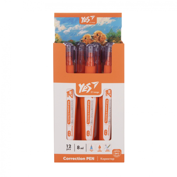 Коректор-ручка Yes Orange Line, 8 мл (340113) - Pampik - 5