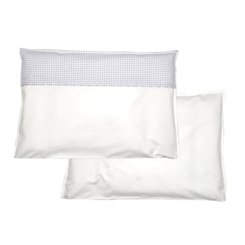 Наволочка NL Baby, 40х60 см, 2 шт., бело-голубой (851+842/38205) - Pampik