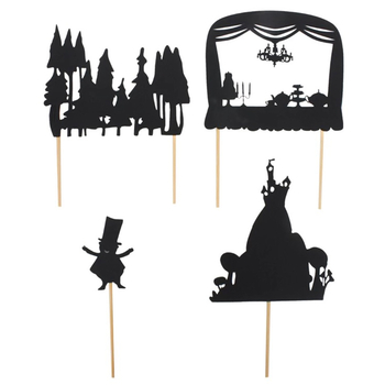 Игровой набор театр теней Moulin Roty, черно-белый (711020/11608) - Pampik - 2