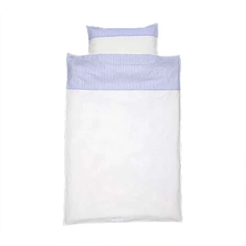 Комплект постільної білизни NL Baby, 100х80 см, біло-синій (839+842/38328) - Pampik