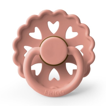 Пустышка латексная Frigg Fairytale X H.C. Andersen The Princess and the Pea, круглая, size 1, 0-6 мес., персиковый (000927) - Pampik - 2