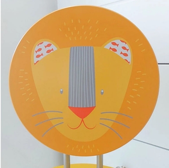 Стілець Moulin Roty Лев, 30х30x54 см, жовтий (658883/26406) - Pampik - 4