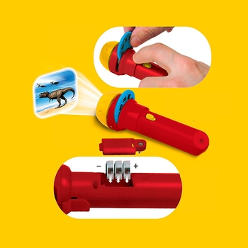 Фонарик-проектор Brainstorm Toys Мир динозавров, 3 диска, 24 изображения (E2029) - Pampik - 6