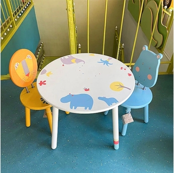 Стілець Moulin Roty Лев, 30х30x54 см, жовтий (658883/26406) - Pampik - 6