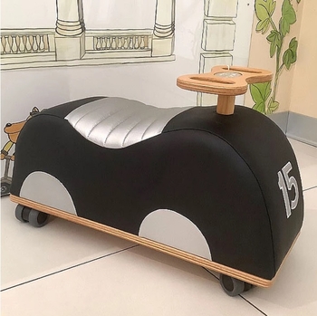 Каталка мягкая Moulin Roty Машина, черный (720114/22174) - Pampik - 2