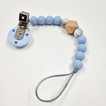 Тримач для пустушки NL Baby, силіконовий, блакитний (0000/37361) - Pampik - 2