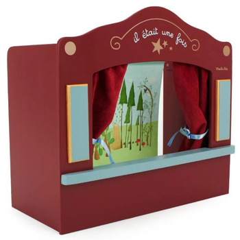 Ігровий театр Moulin Roty, дерев'яний настільний, червоний (711304/8183) - Pampik - 2