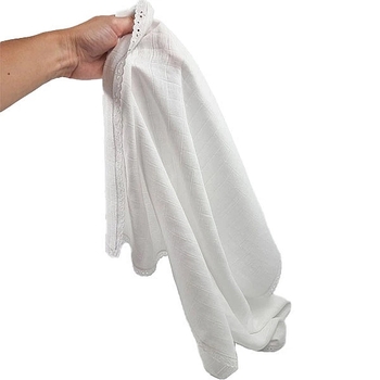 Пеленка муслиновая NL Baby, 80х80 см, белый (0000/25543) - Pampik - 7