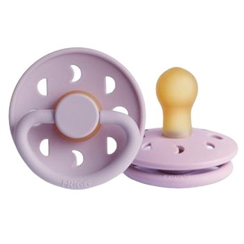 Пустушка латексна Frigg Moon Phase Soft lilas, кругла, size 1, 0-6 міс., лавандовий (000583) - Pampik