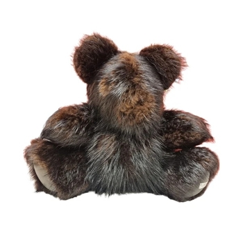 Мягкая игрушка NL Baby Медведь, 29 см, мех енота, черный (26518) - Pampik